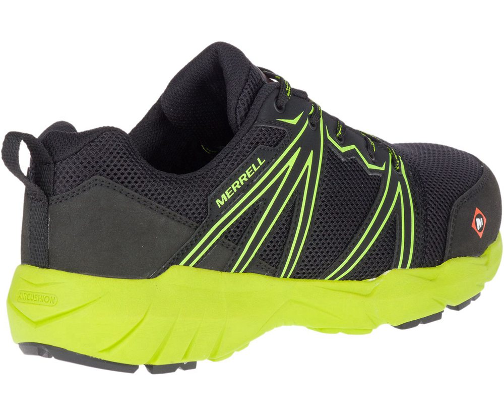 Merrell Sneakers Black/Green - Fullbench Superlite Alloy Toe - Mens 01LAOQKZG